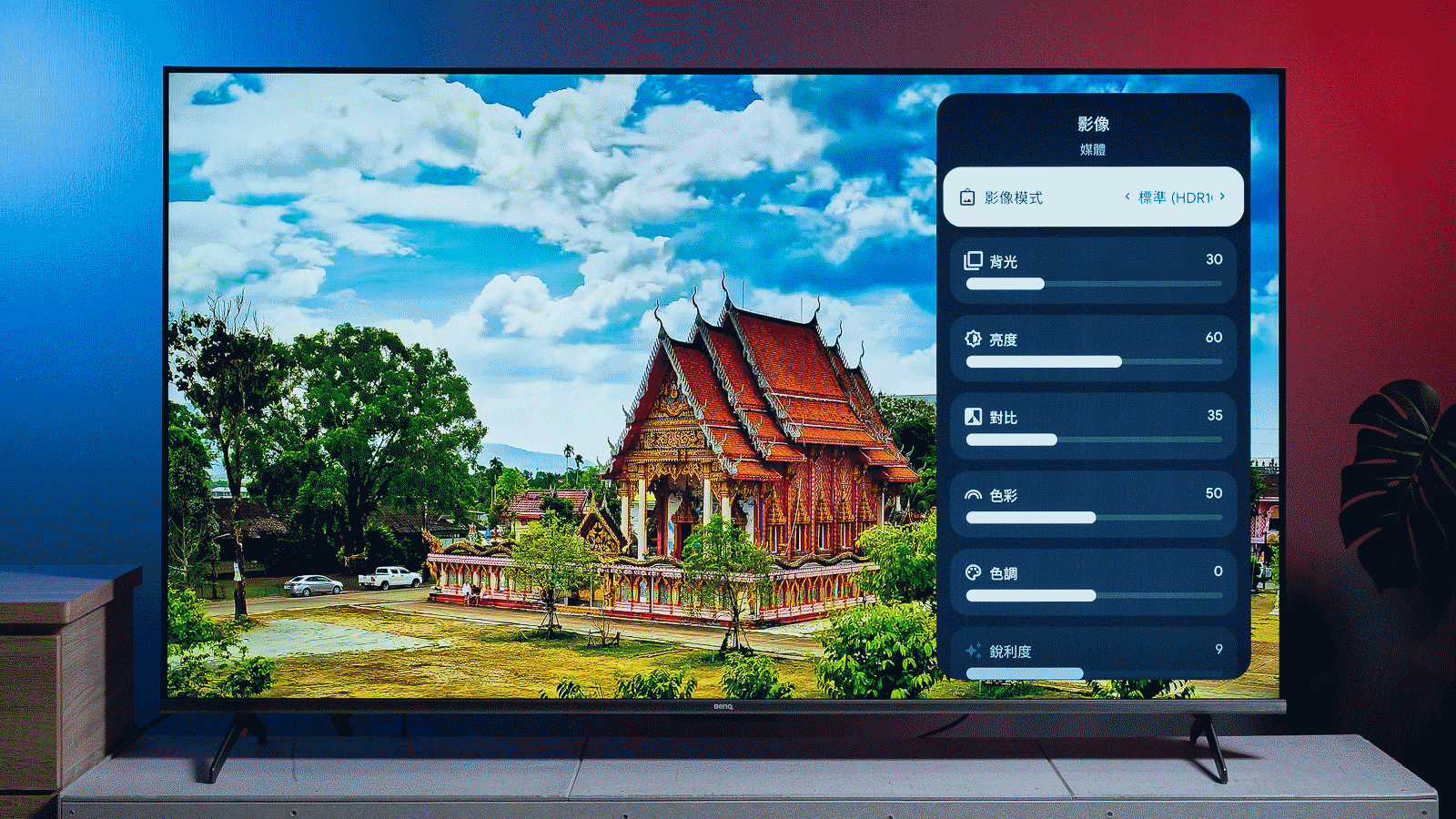 顯示 HDR 影像內容時的影像模式一覽。