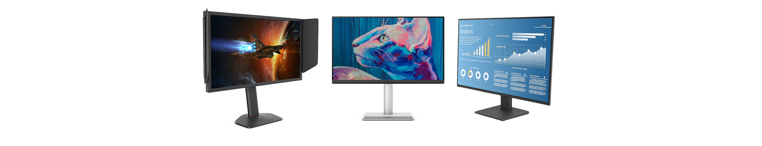 benq all monitors fitting perfectly for all spaces, uses, and needs.
