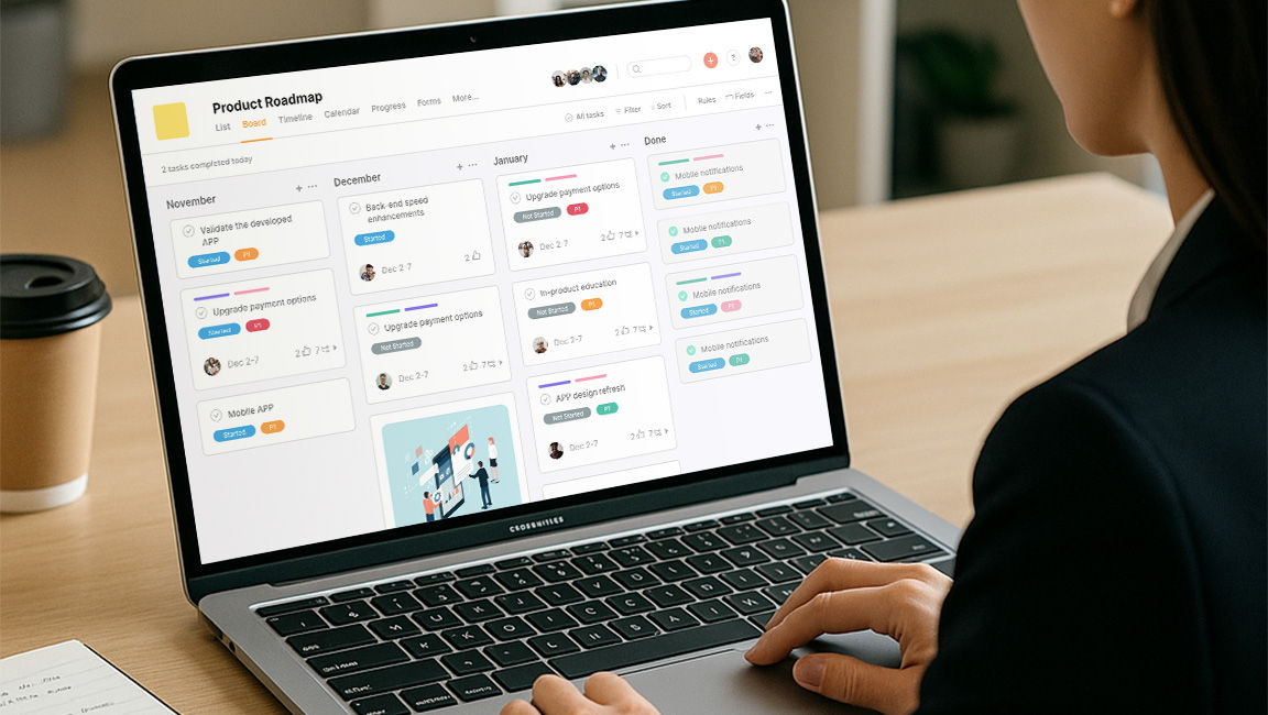 Notion helps you organize projects easily