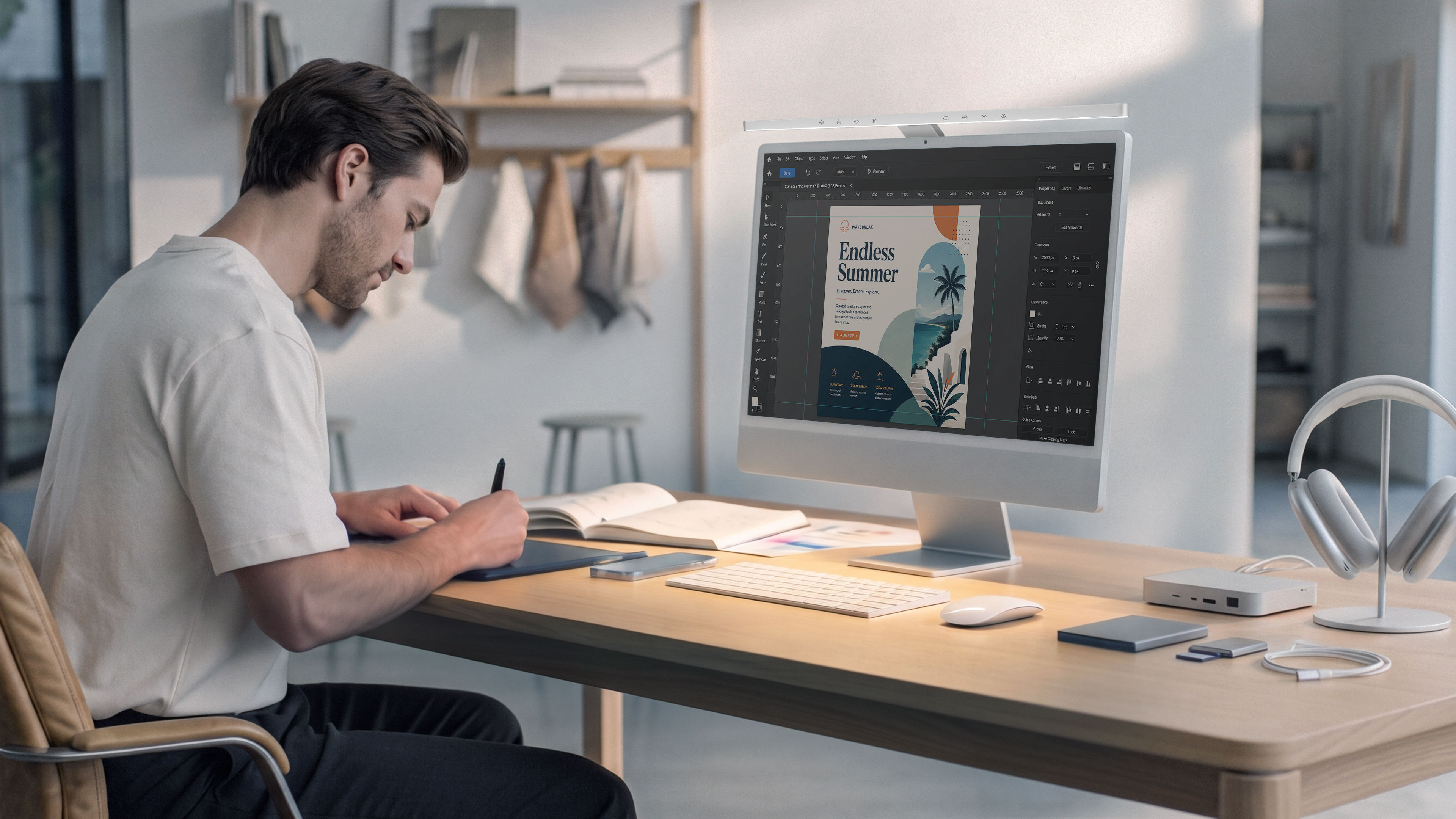 iMac® Desk Setup for Designers: Build a Better Workspace