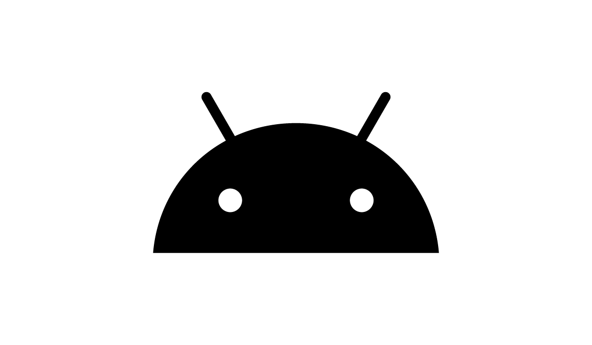 The black Android robot head icon representing the built-in Android 13 OS on a BenQ smart business projector, providing an intuitive interface for corporate tasks.