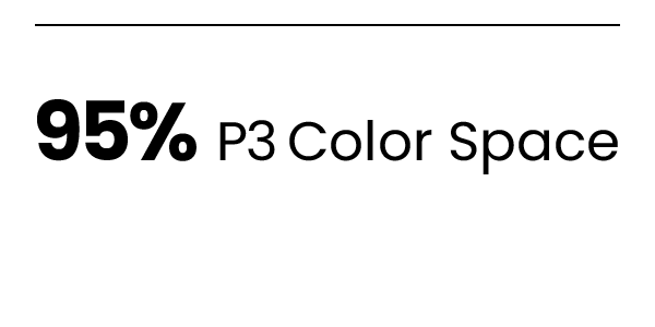 95% P3 Color Space