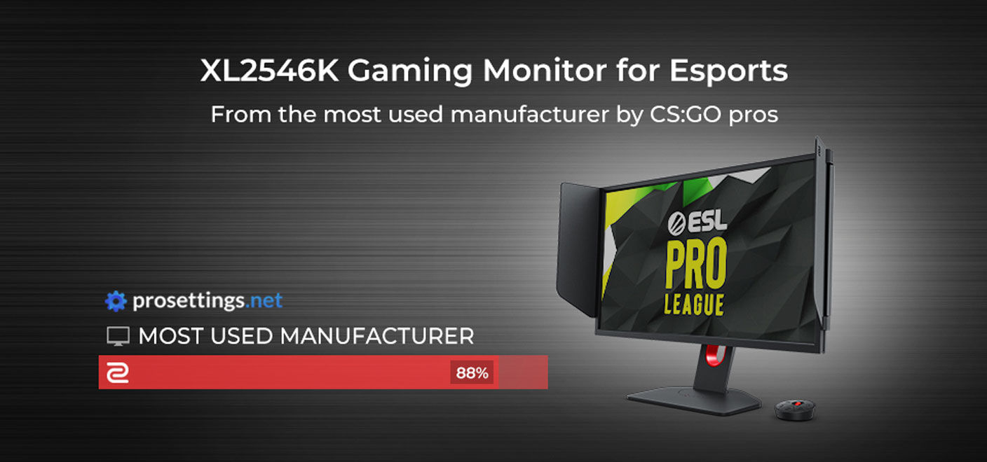 ZOWIE XL2546K ESL Pro League Official Monitor | ZOWIE US