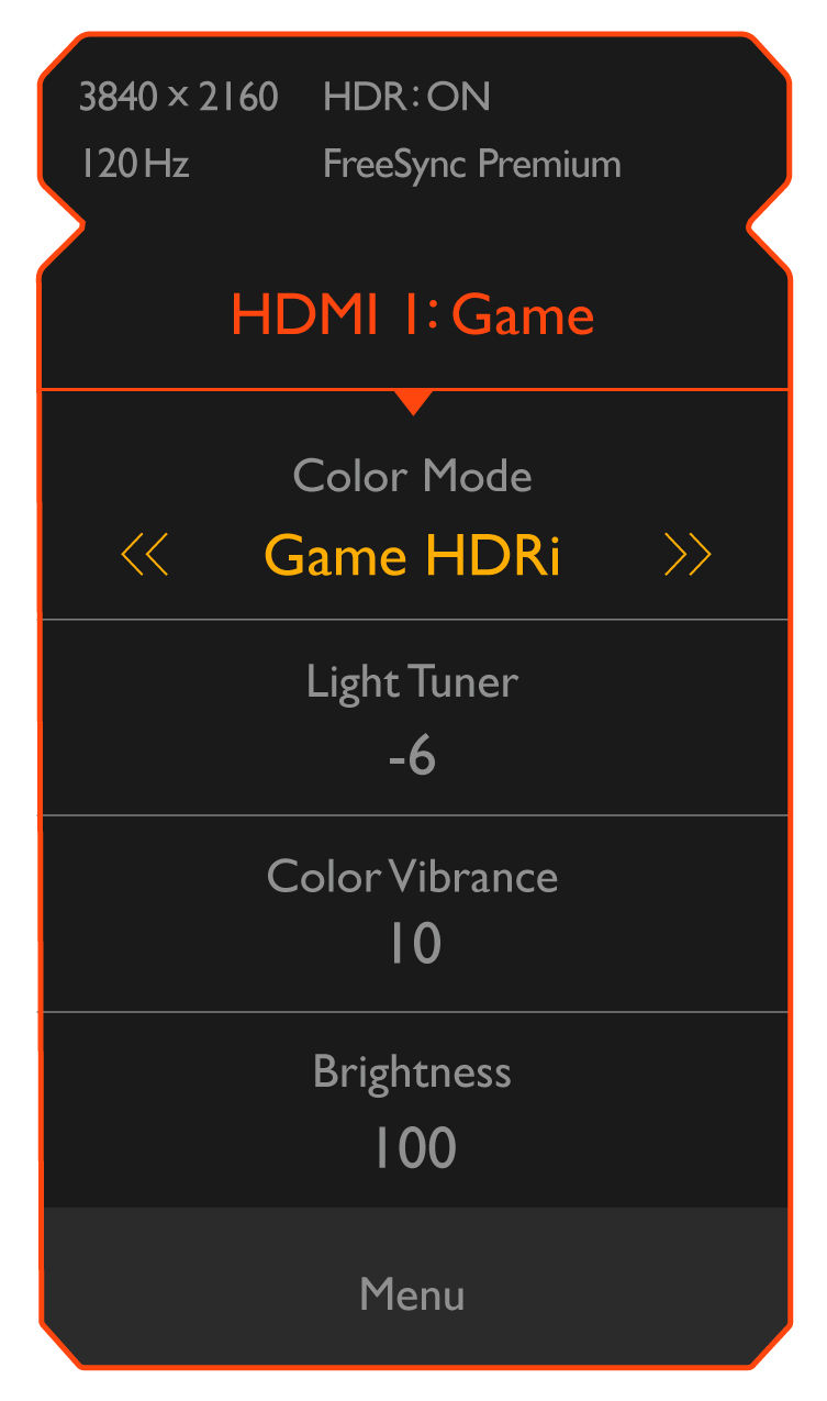 Навіть незначні відмінності в кольорі можуть вплинути на сприйняття візуальних деталей. Ігрові монітори MOBIUZ оснащені ексклюзивною функцією Color Vibrance, яка дозволяє вносити невеликі коригування кольору. Ця функція також підтримує 20-рівневе налаштування, щоб геймери могли швидко змінювати налаштування залежно від бажаних візуальних ефектів гри.