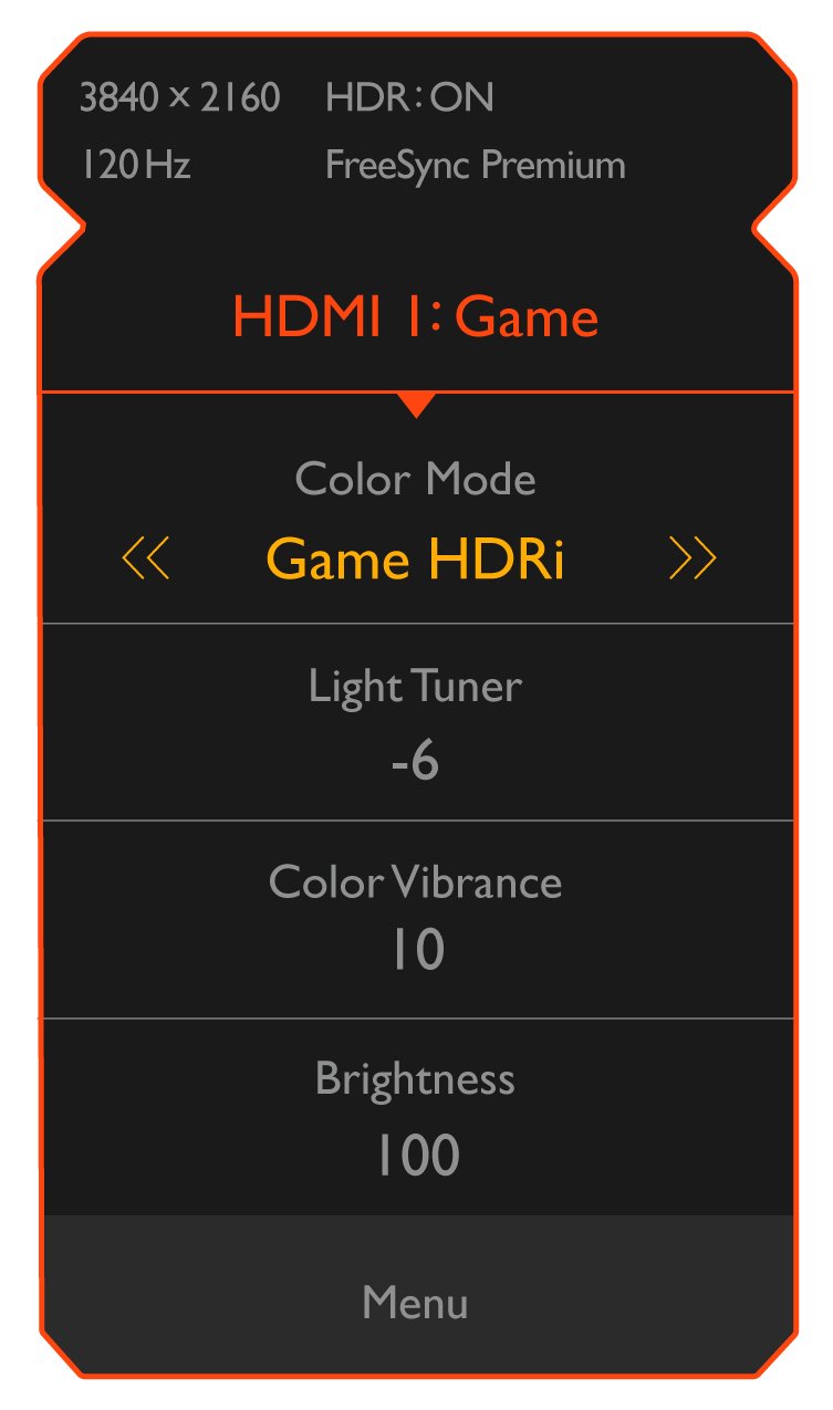 Via MOBIUZ's Quick OSD menu, you can simplely switch color modes with ease
