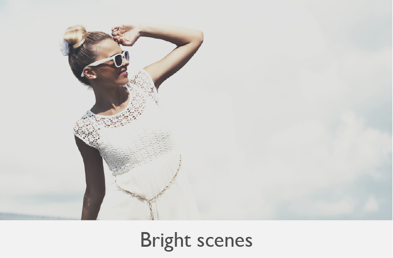 Bright scene without Dynamic Iris