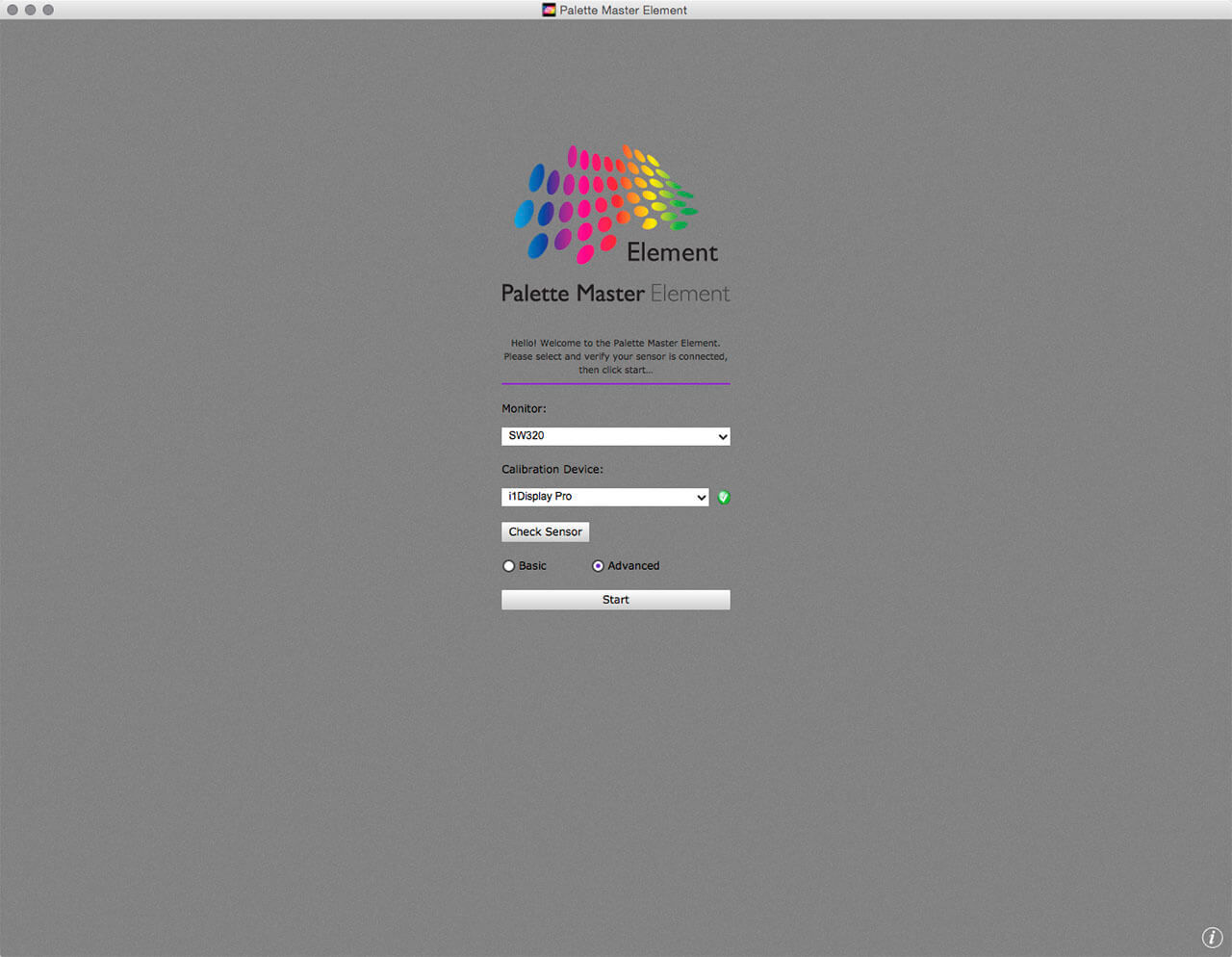 Set up color calibration setting for color management