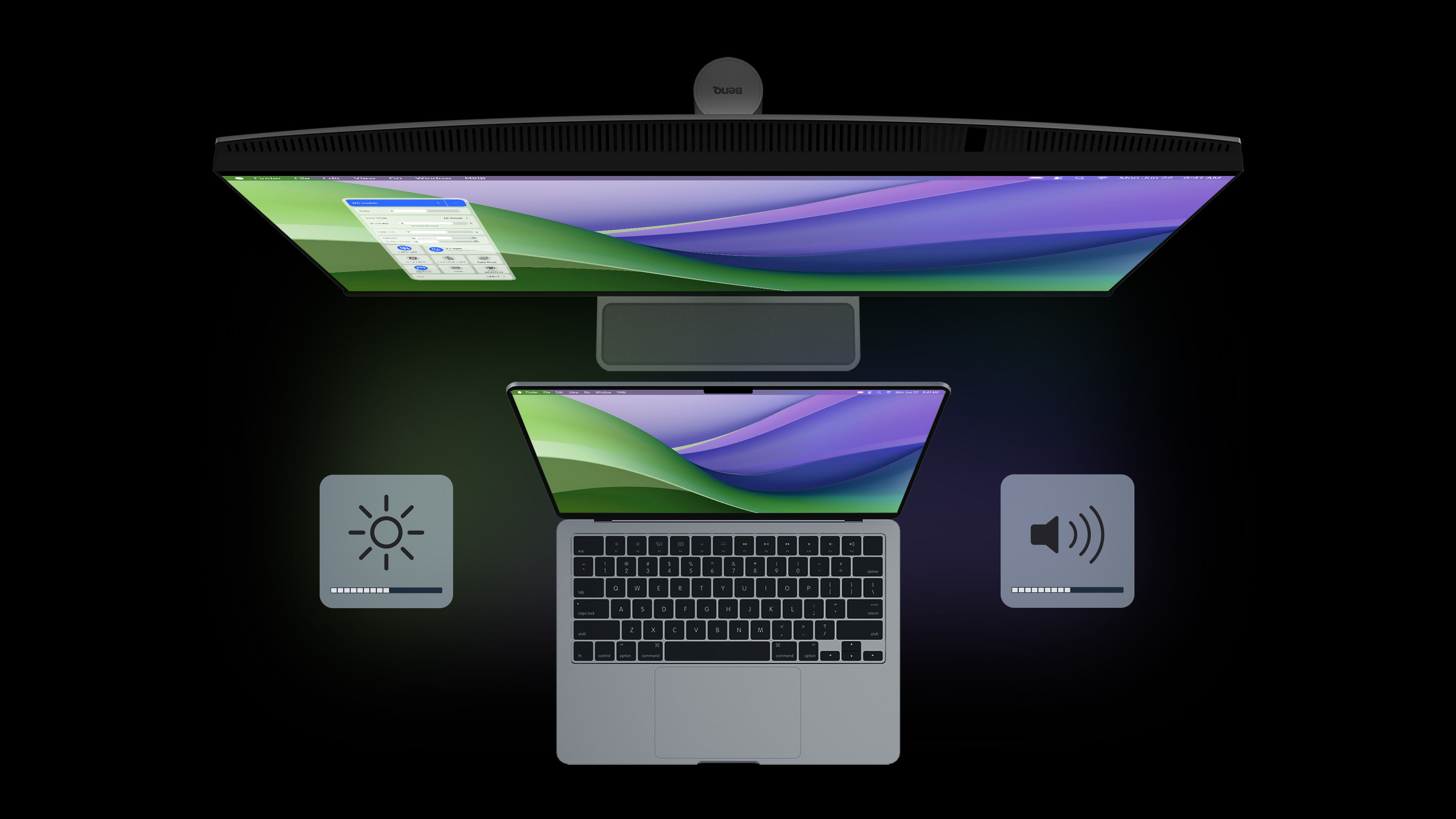 BenQ Display Pilot 2 Sync with MacBook control