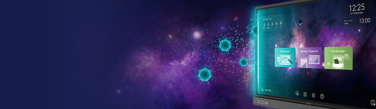 BenQ ClassroomCare germ-resistant interactive display