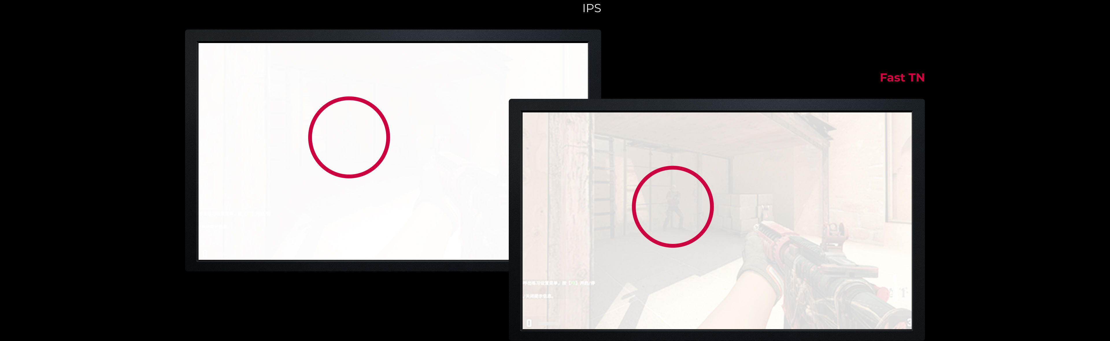 Fast TN-Panel bietet schnelle Flashbang-Recovery