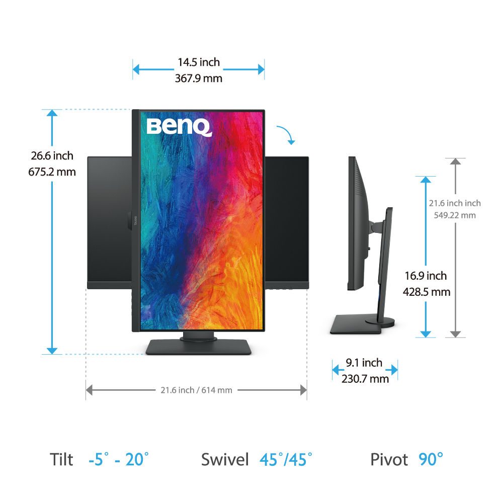 BenQ PD2705Q 27インチ Type-C 65w給電