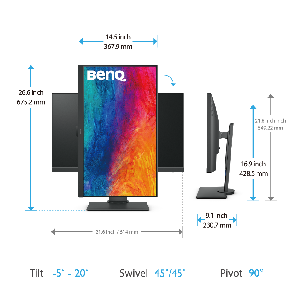 Monitor Profesional para Diseño PD2705Q 27 2K Benq