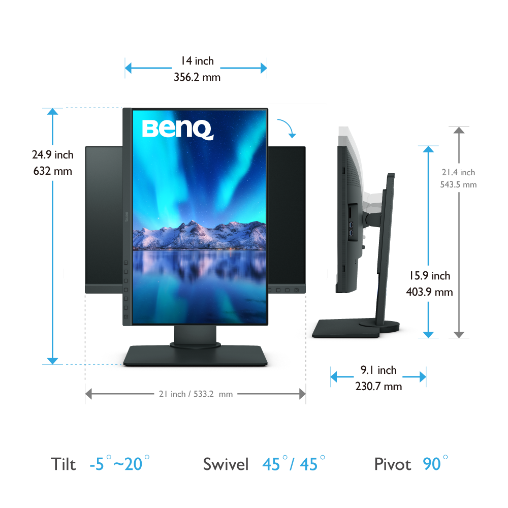 BenQ Monitor SW240 + Visera Comprar online al mejor precio