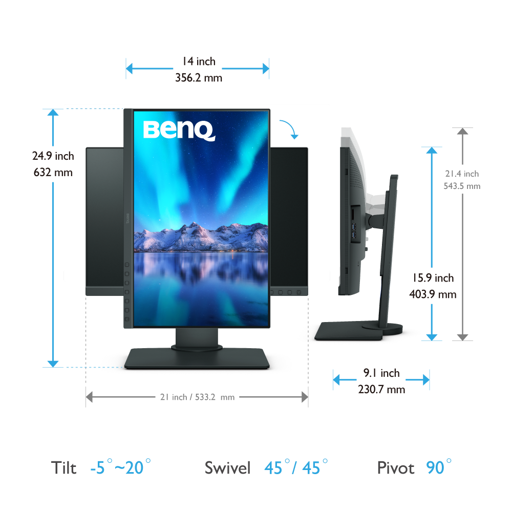 Fotocasión: MONITOR BENQ SW240 CON VISERA SH240, BenQ