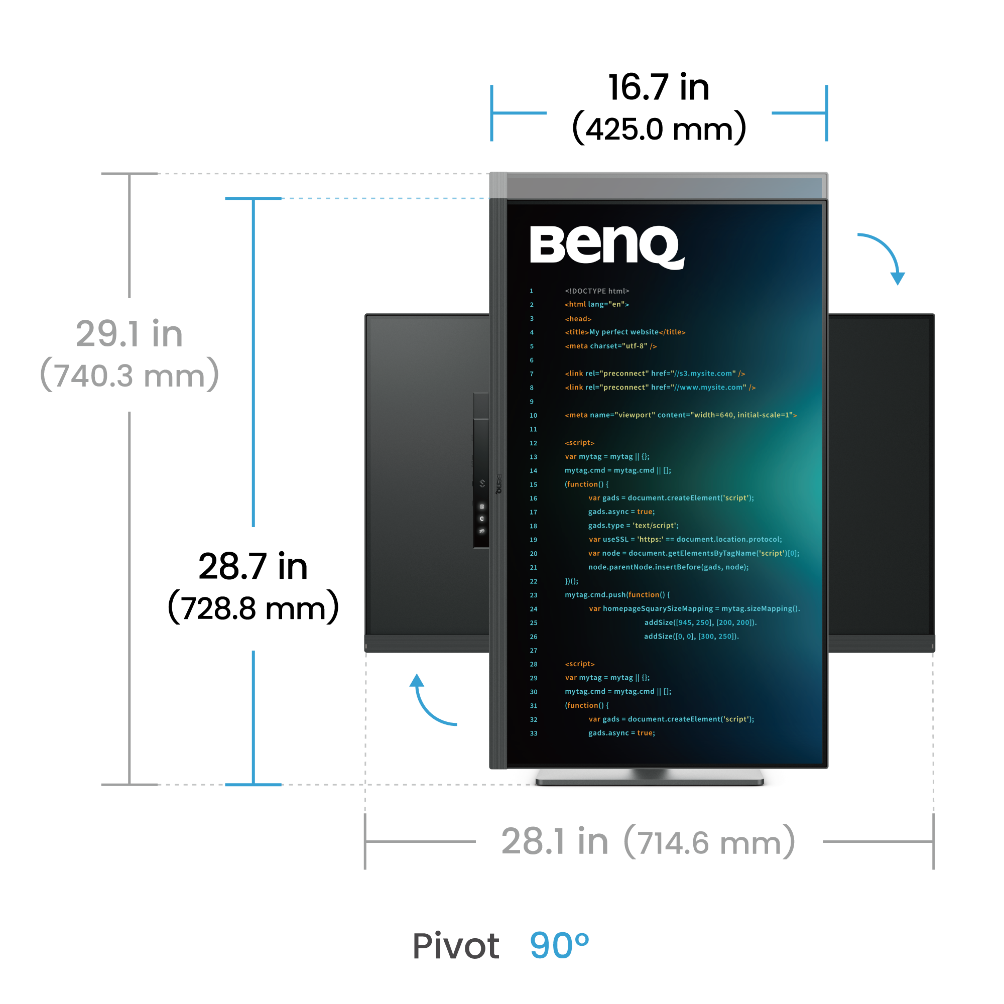 RD320U｜32” 4K BenQ Programming Monitor with Backlight | BenQ UK