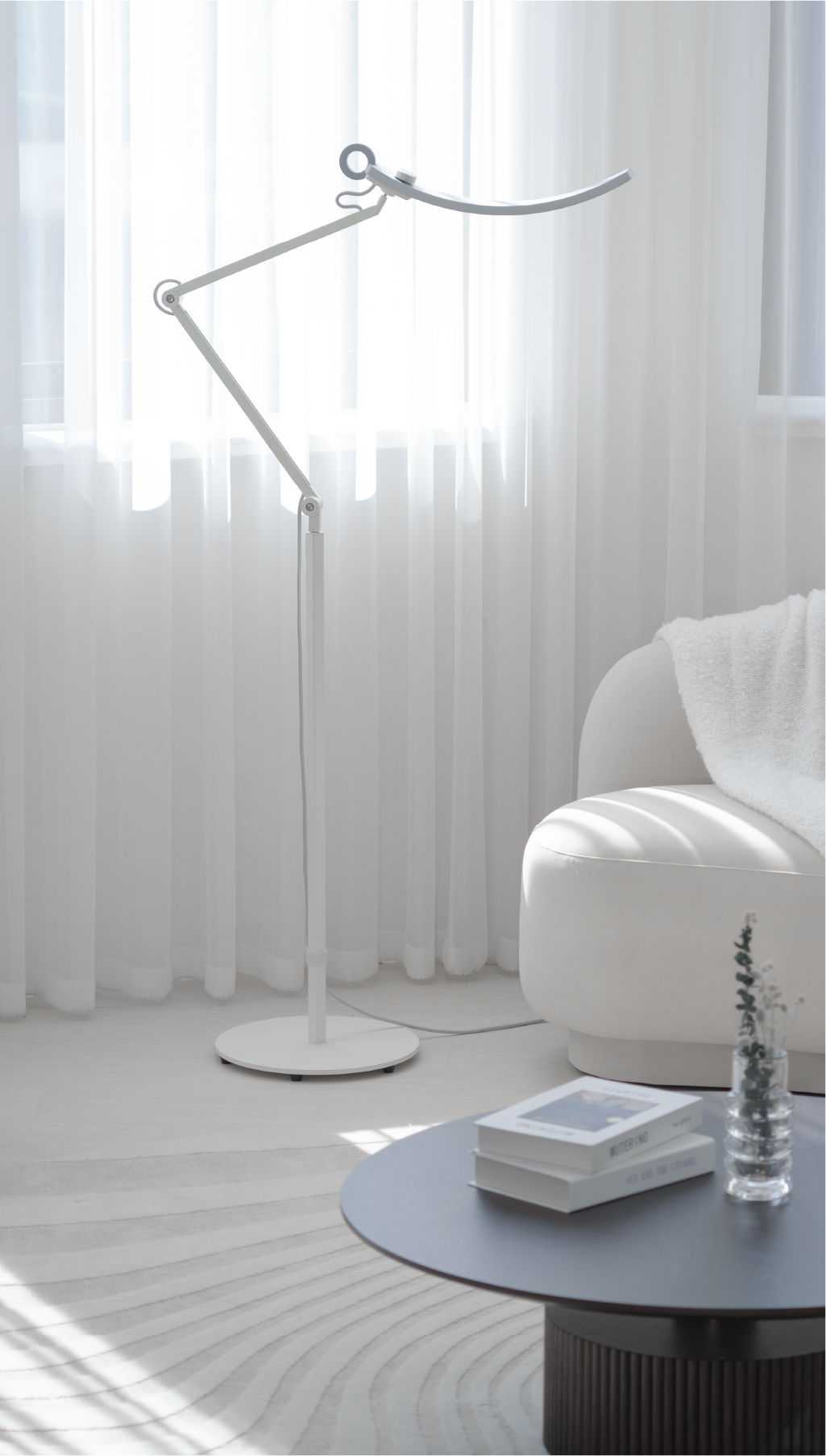 Floor Lamp with Remote Control for Bedroom/Living Room/Office,65'' Corner  Timer Reading Lamp( 36W Bulb Included)