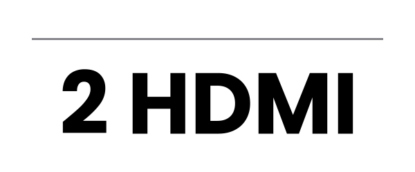2 HDMI