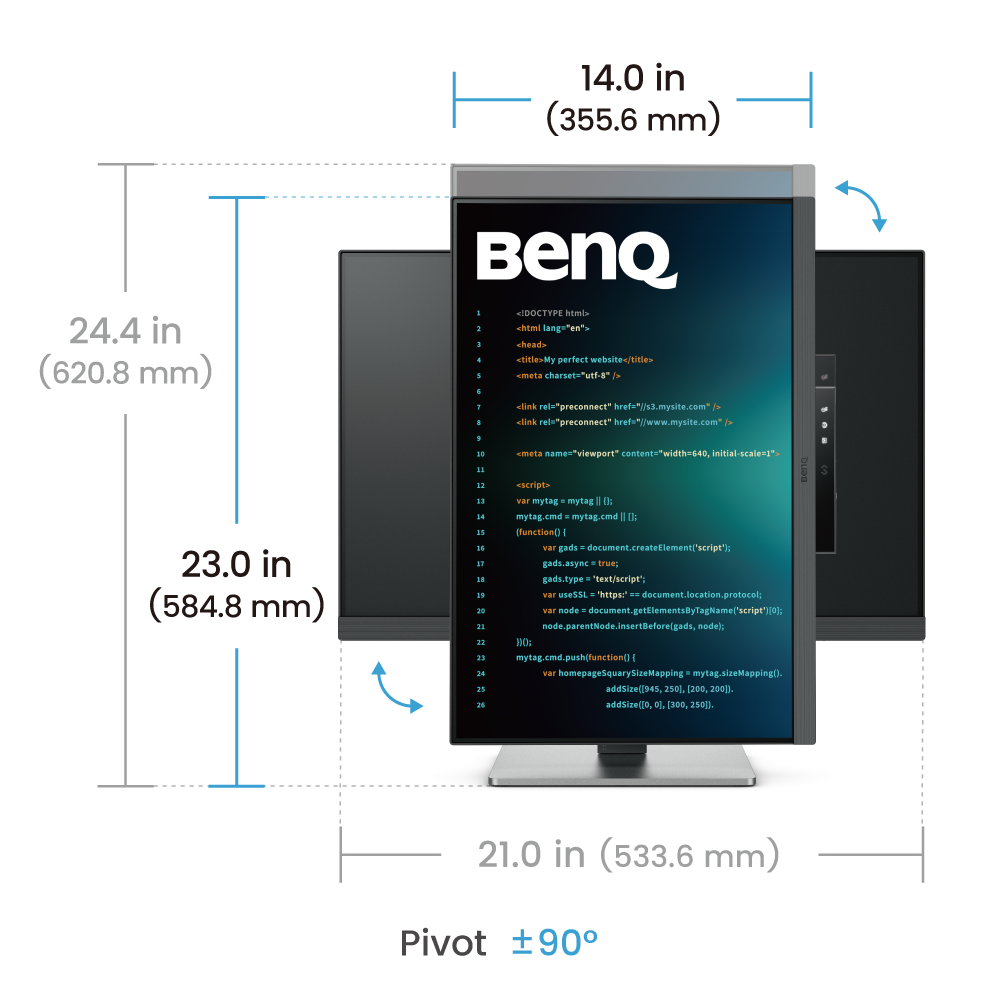 RD240Q｜24.1” WQXGA BenQ Programming Monitor | BenQ India