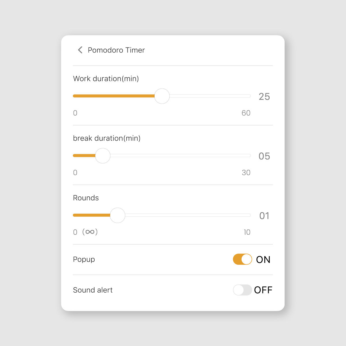Display Pilot 2 includes a special feature for your focus and efficiency: Pomodoro, followed by a 5-minute break. 