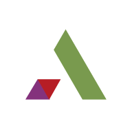 The green AMS and navy DMS logos positioned above the heading "Centralized and Simplified Device Management," illustrating the powerful administration tools of a BenQ smart business projector for streamlined workplace solutions.