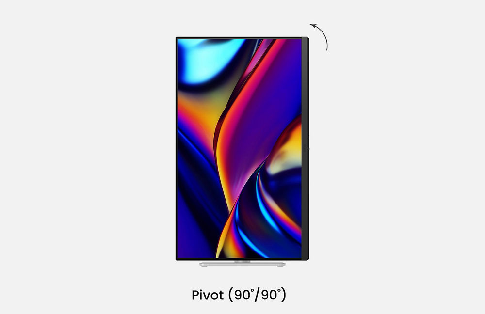 לא עוד יציבה לא נכונה. מעבר למגבלות המסך של ה-MacBook, מסך ה-BenQ מציע יותר חופש עם זוויות מרובות וגמישות בגובה לחוויית צפייה טובה יותר.
