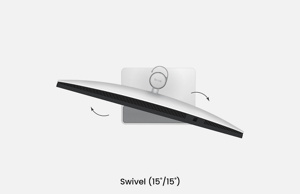 לא עוד יציבה לא נכונה. מעבר למגבלות המסך של ה-MacBook, מסך ה-BenQ מציע יותר חופש עם זוויות מרובות וגמישות בגובה לחוויית צפייה טובה יותר.