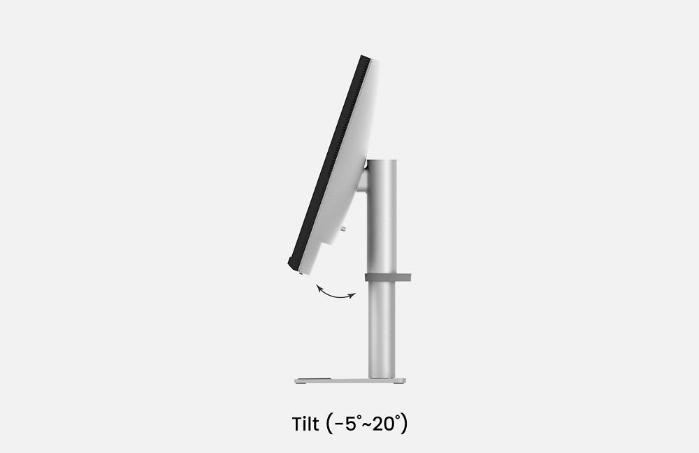 לא עוד יציבה לא נכונה. מעבר למגבלות המסך של ה-MacBook, מסך ה-BenQ מציע יותר חופש עם זוויות מרובות וגמישות בגובה לחוויית צפייה טובה יותר.