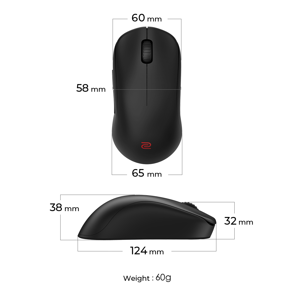 zowieZowie U2 Wireless Mouse ゲーミングマウス