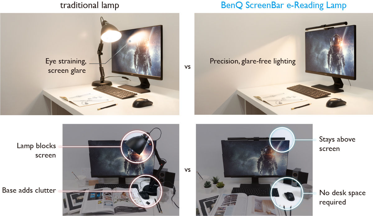 The best monitor light for you to relieve eye strain  BenQ US