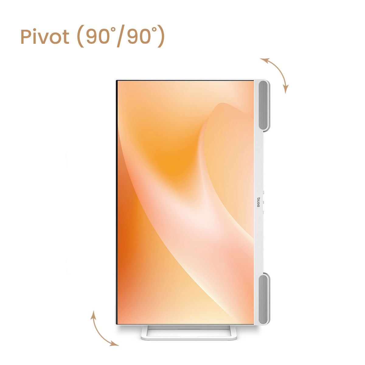 BenQ EW2790Q allows you to be even more comfortable with its height adjustment stand, tilt, swivel, and pivot features.