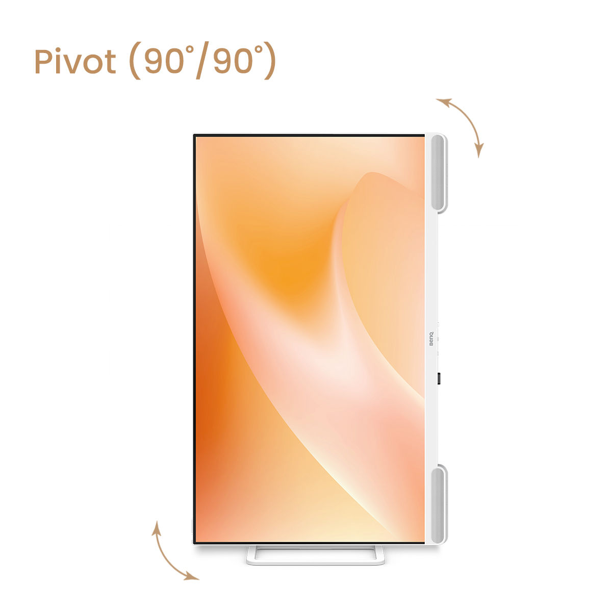 BenQ EW3290U allows you to be even more comfortable with its height adjustment stand, tilt, swivel, and pivot features.