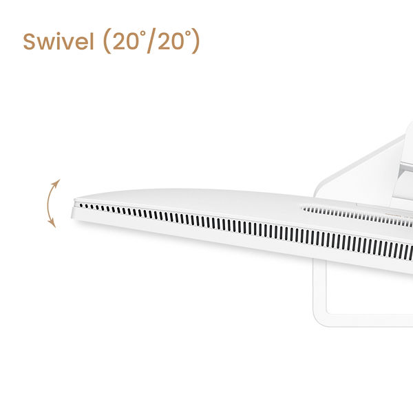 BenQ EW3290U, yükseklik ayarlı standı, eğme, döndürme ve eksen etrafında çevirme özellikleriyle size daha da fazla konfor sunar.