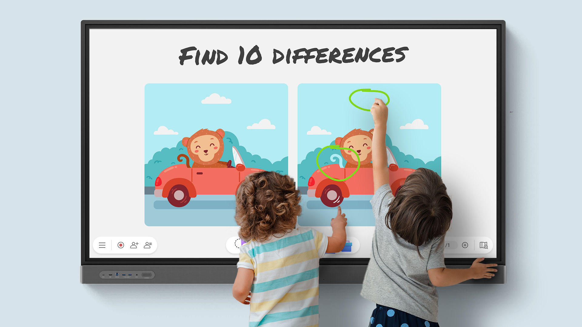 Interactive whiteboard for clearance kids