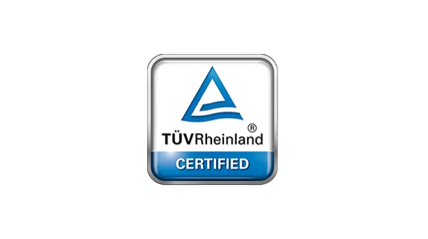 TÜV Rheinland zertifiziertes Symbol
