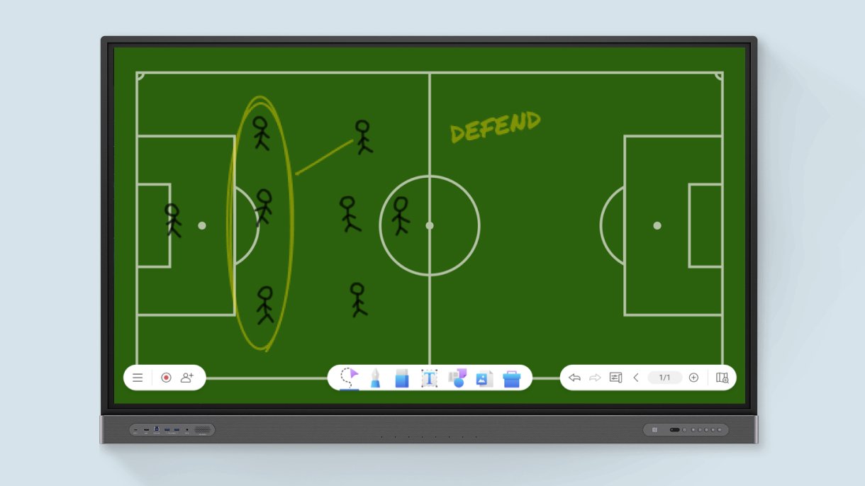 Planning a play on EZWrite football pitch template