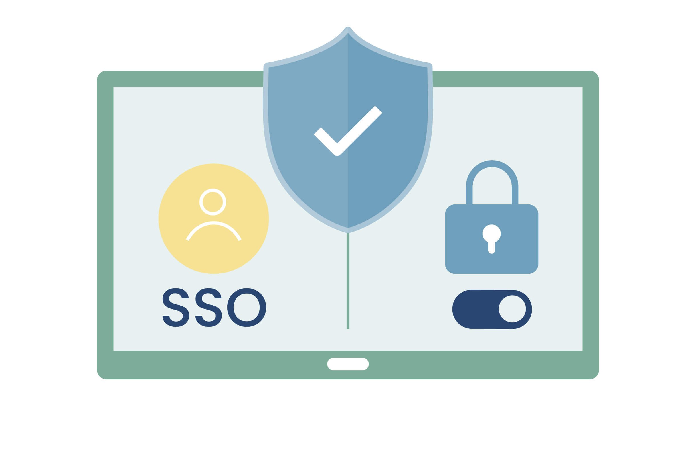 SSO and security on display icon