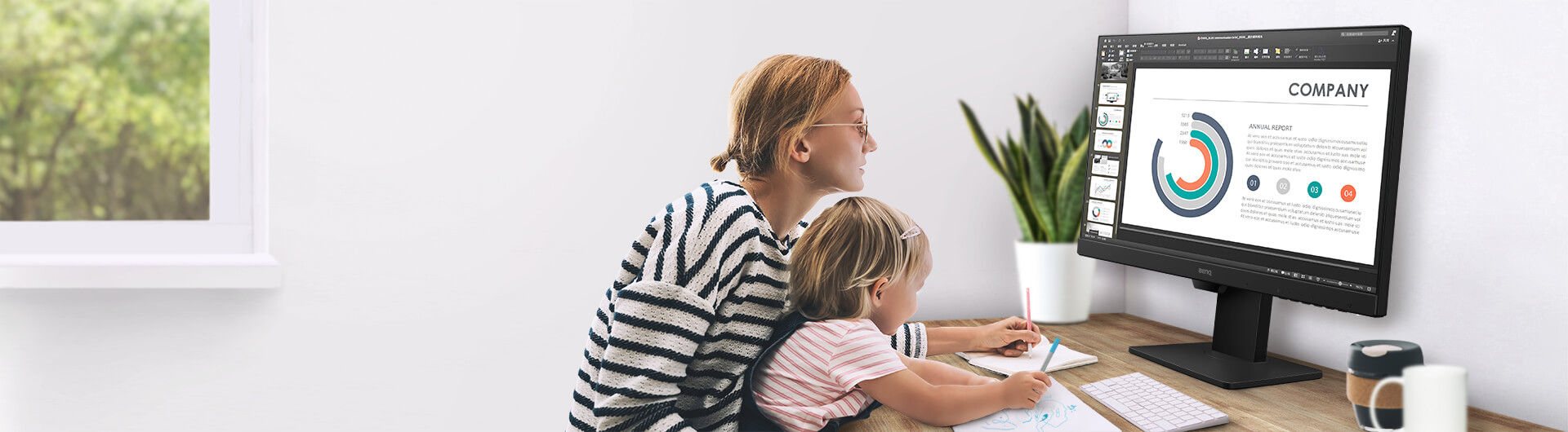 benq eye-care stylish monitor GW2485TC