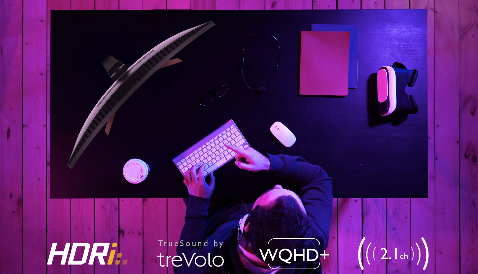 EW3880R leverages IPS panel with HDRi 95% DCI-P3 wide color gamut and superior audiovisual features to to deliver immersive multimedia enjoyment