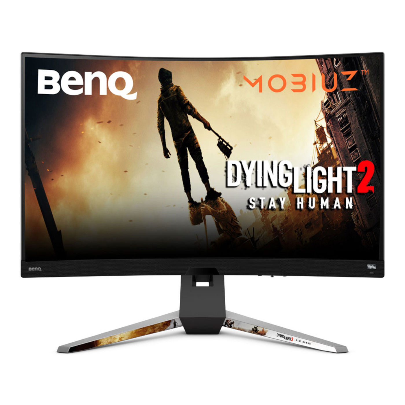 BenQ Mobiuz EX3210R - Monitor curvo de computadora para juegos de 32  pulgadas 2K VA 165Hz con código de vapor gratuito, Dying Light 2 Night  Runner's