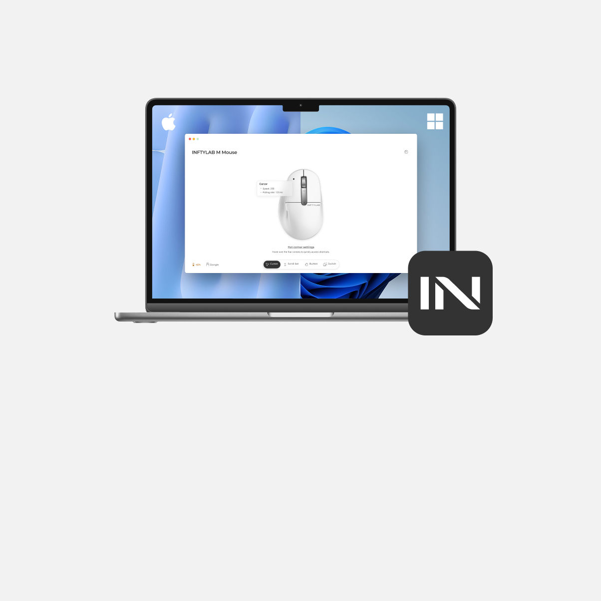 Glide software shown on a Macbook
