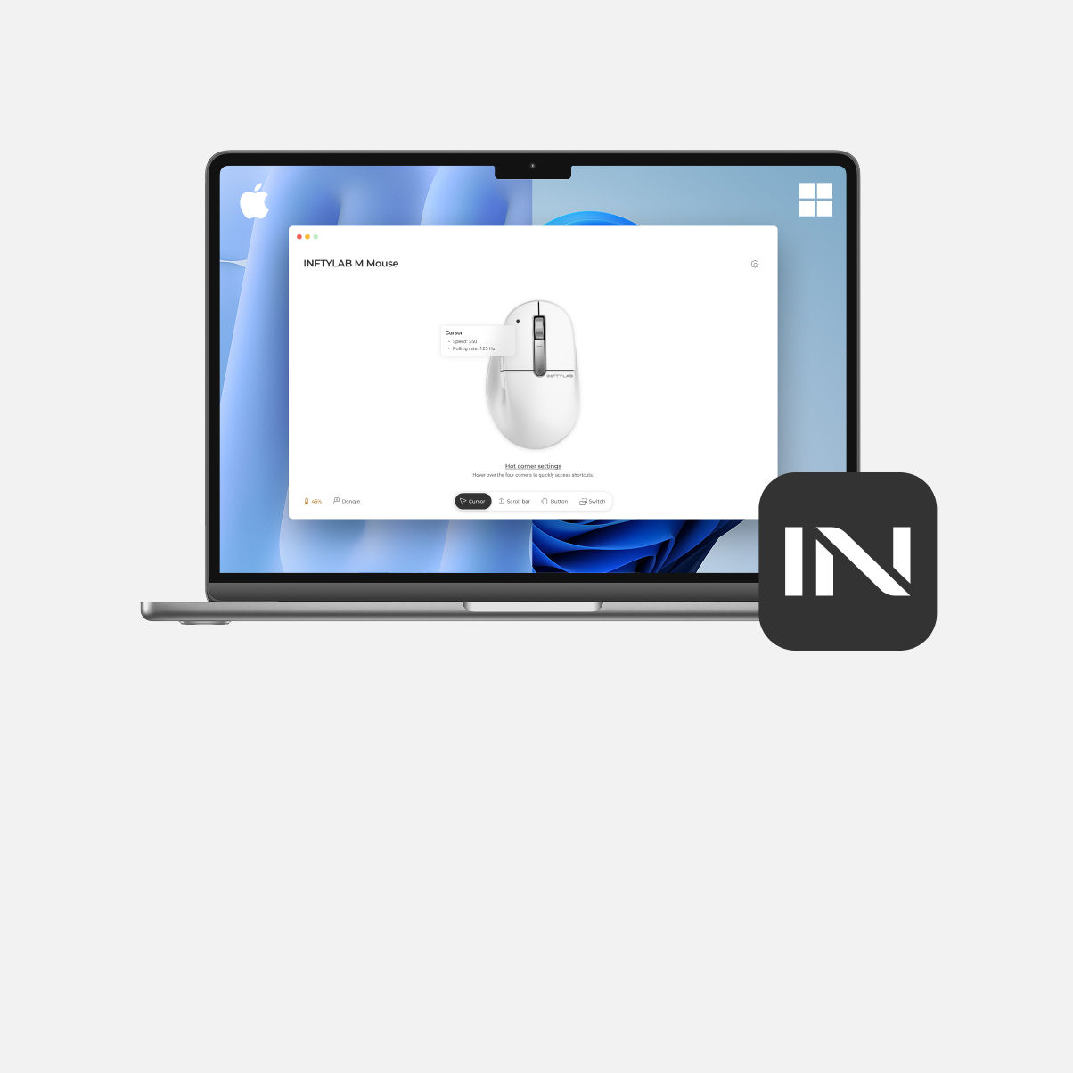 Glide software shown on a Macbook