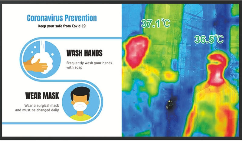 Taking temperatures by hand increases the risk of infection.