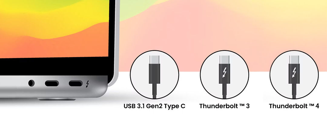 what are the differences betweenThunderbolt 3 and USB 3.1 Gen2 Type C 