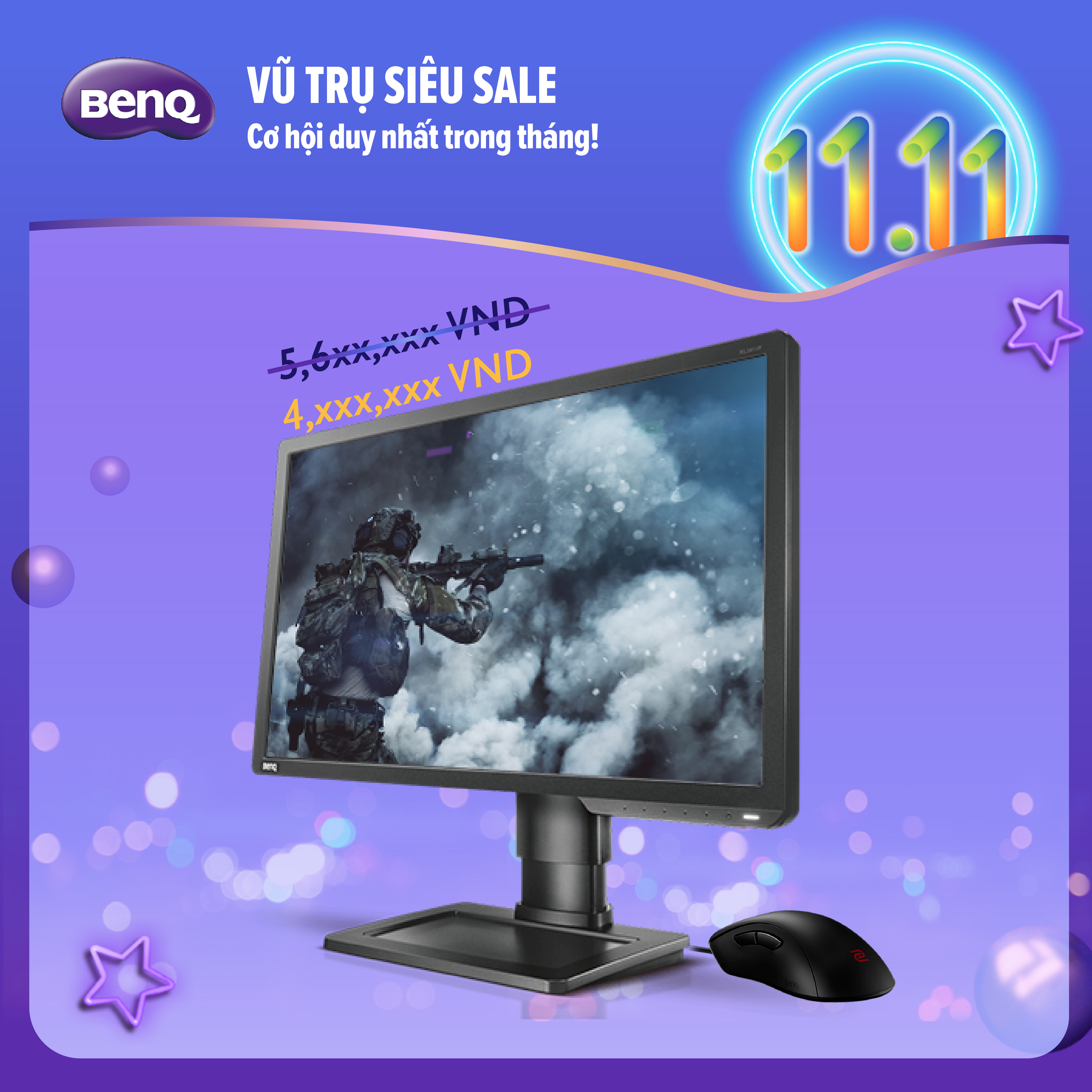 Màn hình 144Hz chuyên Esports gaming ZOWIE