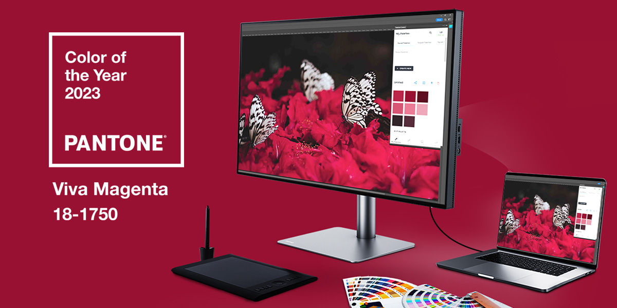 BenQ monitory | Zaměříme se na barvu Viva Magenta, kterou společnost Pantone vyhlásila za novou Barvu roku, a vysvětlíme si, proč má tato volba pro profesionály takový význam. Kromě toho si přiblížíme, proč jsou monitory s přesnými barvami tak důležité. 