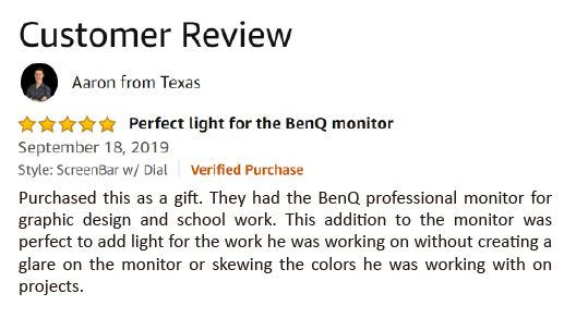 BenQ screenbar, Amazon