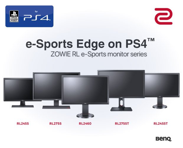 Gamme d'écrans e-Sport ZOWIE RL pour PlayStation® 4