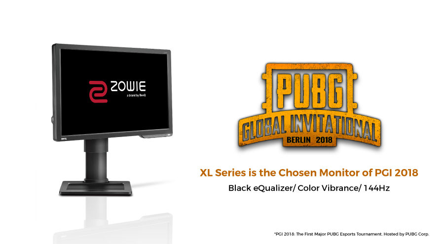 BenQ announces ZOWIE XL2411P as the chosen monitor of PUBG GLOBAL