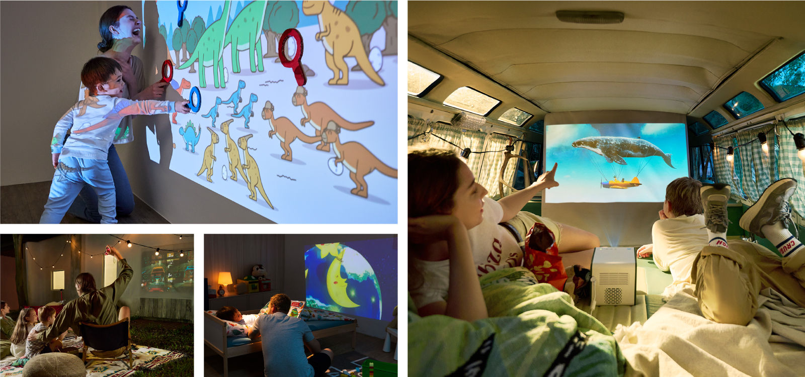 BenQ projector shorten the distance, experience more love.