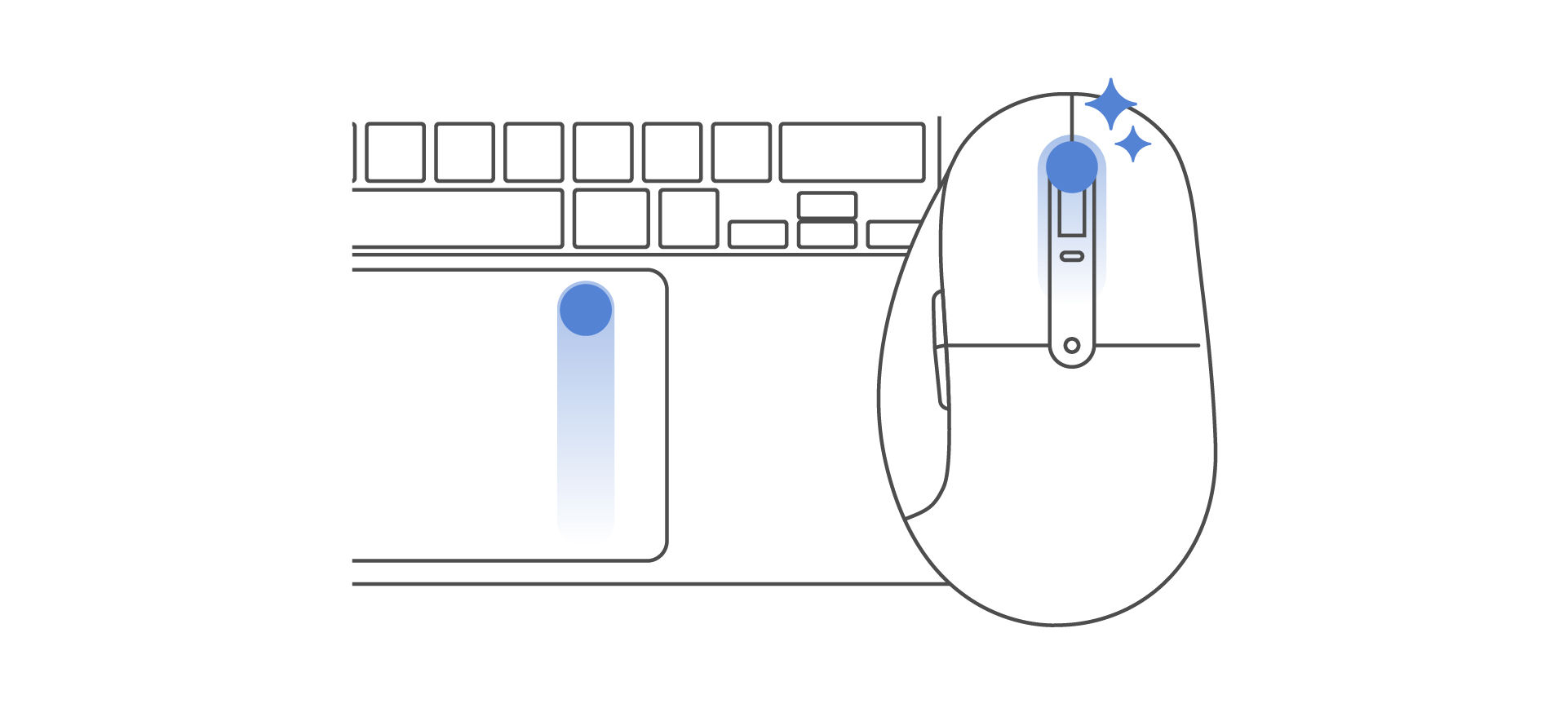 Enjoy smooth, trackpad-inspired scrolling.